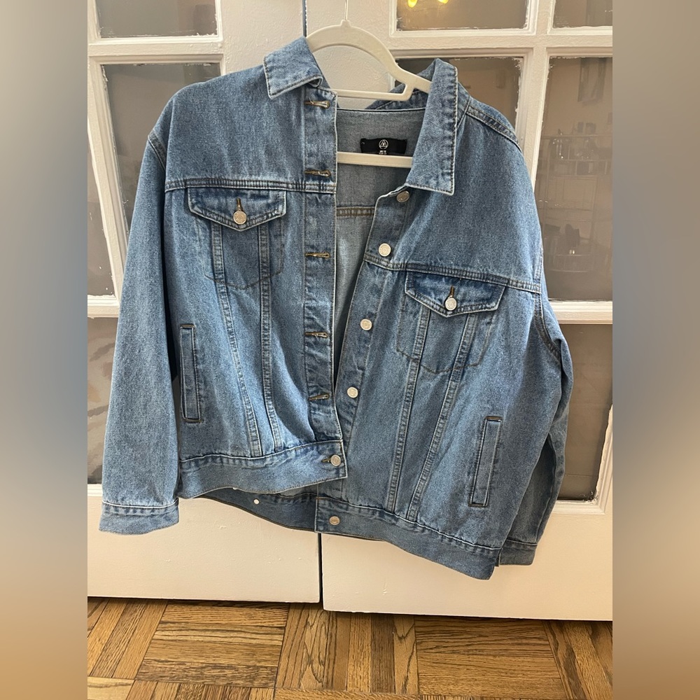 Light blue Missguided Oversize Jean Jacket